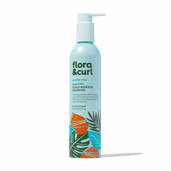 Flora & Curl - Menta de coco - Champú refrescante para el cuero cabelludo