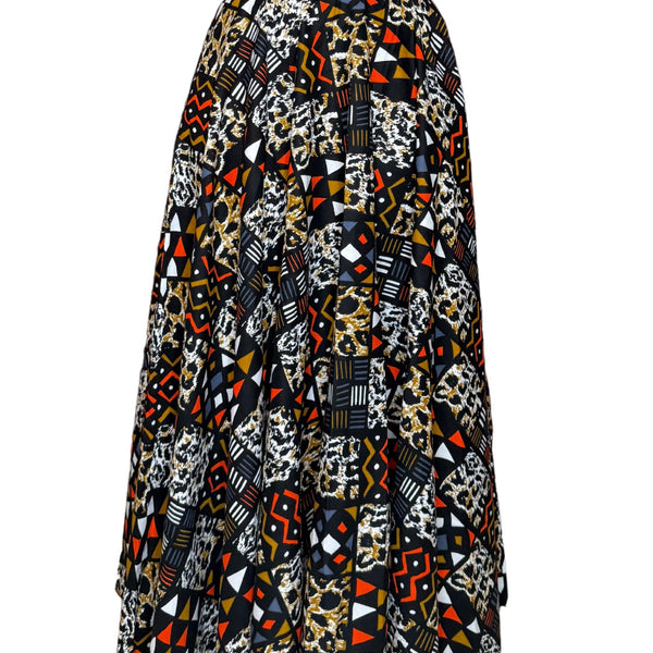 Colorful Black - Jupe longue Wax - Tribale Urbaine