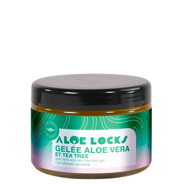 Multi-usage, la Gelée à l’Aloe Vera & Tea Tree de Shandrani peut être utilisée pour former les locks, définir des boucles avec un effet mouillé ou même pour hydrater