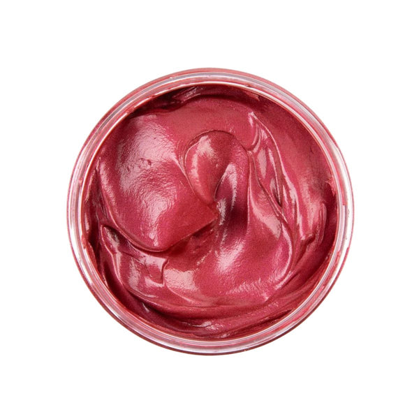 Gelée colorante temporaire Burgundy visible sur cheveux foncés. Hydrate, définit les boucles, sans résidus. Formule vegan, se rince facilement.