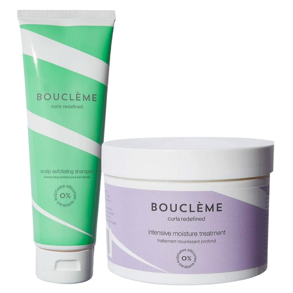 Le pack Bouclème idéal pour nettoyer vos cheveux et les nourrir en profondeur. Comprend le shampoing purifiant Scalp Exfoliating Shampoo et le masque capillaire.