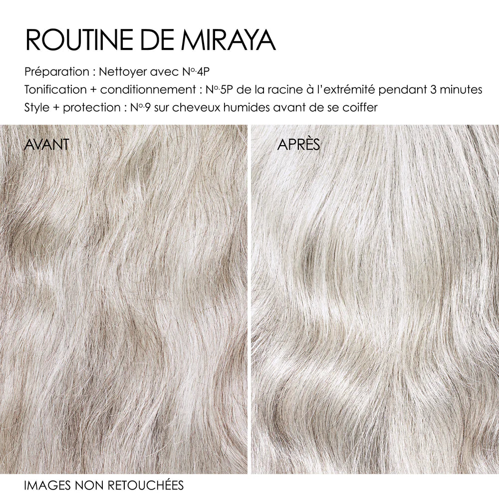 Olaplex nº4P Blonde Enhancer Toning Shampoo est un shampooing violet hautement concentré pour purifier, tonifier et réparer les cheveux blonds, décolorés / gris