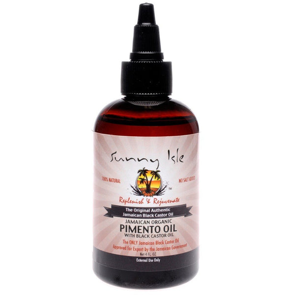 Aceite de ricino negro de Jamaica - Aceite de pimiento de Sunny Isle y JBCO