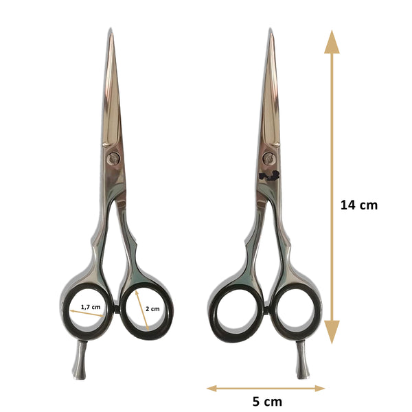 Colorful Black - Semi-Professional Hairdressing Scissors - 5.5 inches