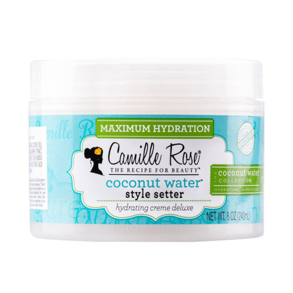 Entre une crème à utiliser au quotidien et un booster de boucles, le Coconut Water Style Setter combine eau de Coco, Aloe Vera, beurre tropicaux et huiles.