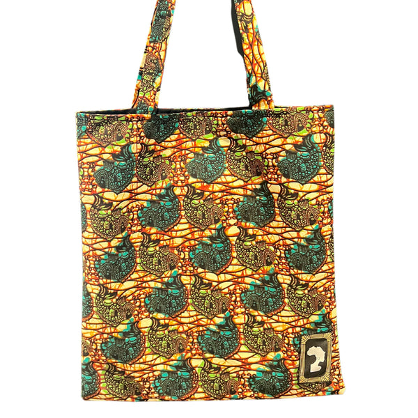 Colorful Black - Tote Bag - Wax (modèle 4)