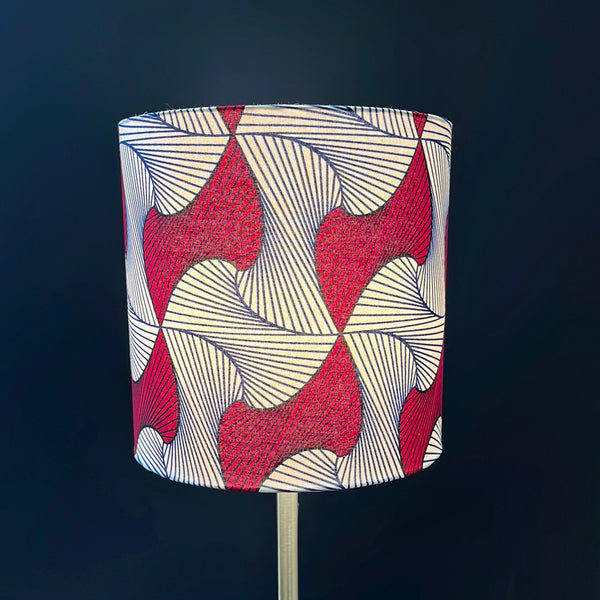 Colorful Black - Lampshade in Wax Print - Diameter 25cm (height 25cm) - model 1