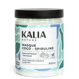 Composé de Spiruline, une algue marine fortifiante et de beurre de coco, le Masque Coco Spiruline de Kalia Nature répare et nourrit parfaitement les cheveux bouclés.