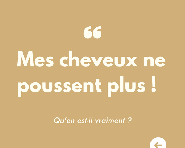 La pousse des cheveux est un cycle