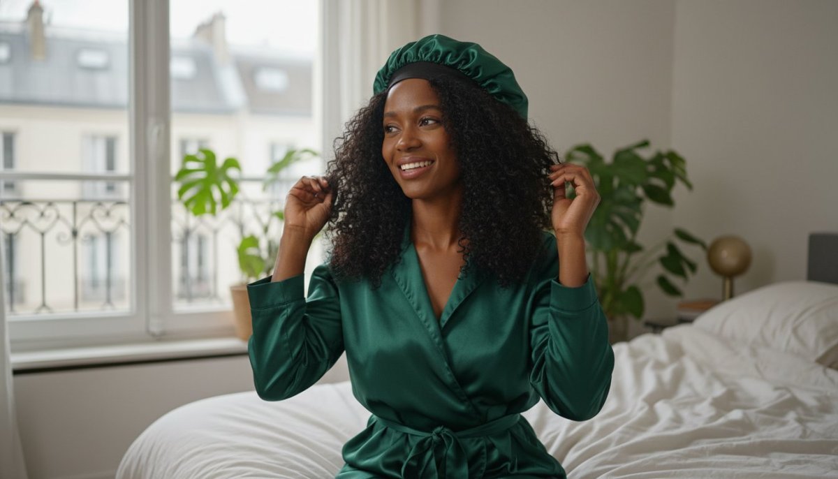 Bonnet en satin : Le guide ultime pour protéger et sublimer vos boucles en 2026 - Colorful Black