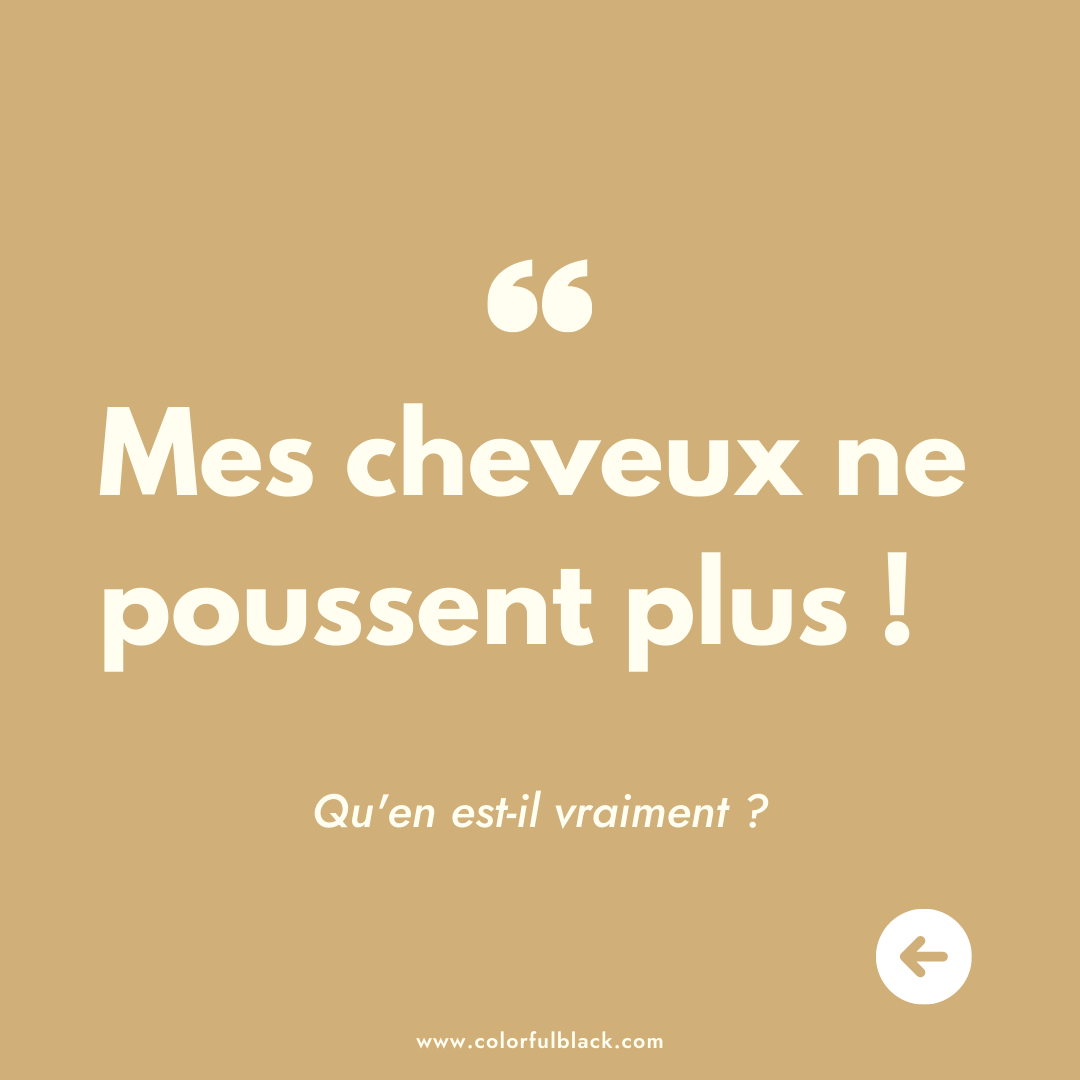 La pousse des cheveux est un cycle - Colorful Black