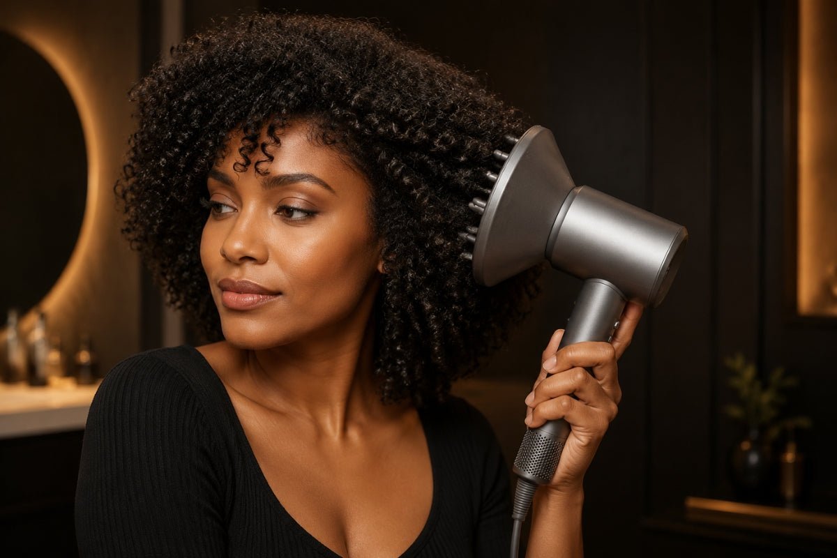 Séchage des cheveux bouclés : vaut-il mieux sécher à l'air libre ou au diffuseur ? - Colorful Black