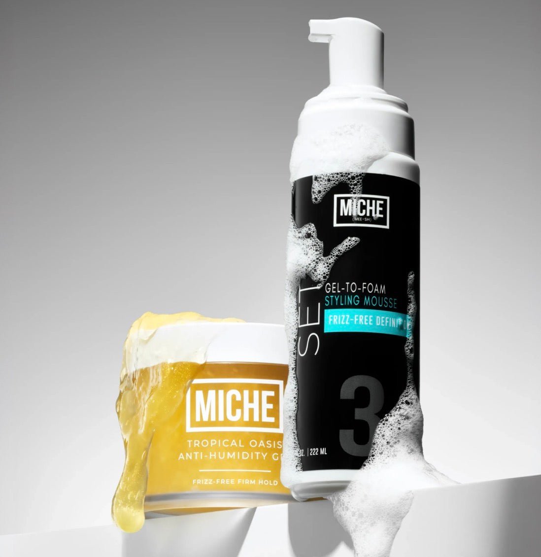 Tropical Oasis ou SET : quel coiffant Miche choisir ? - Colorful Black