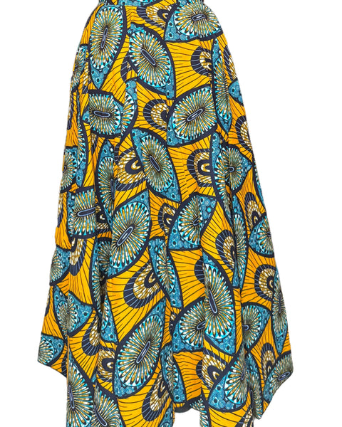 Colorful Black - Jupe longue wax - Rayons d'Afrique
