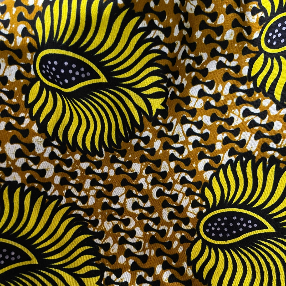 Colorful Black - Bonnet de Nuit - Satin et Wax (ajustable)