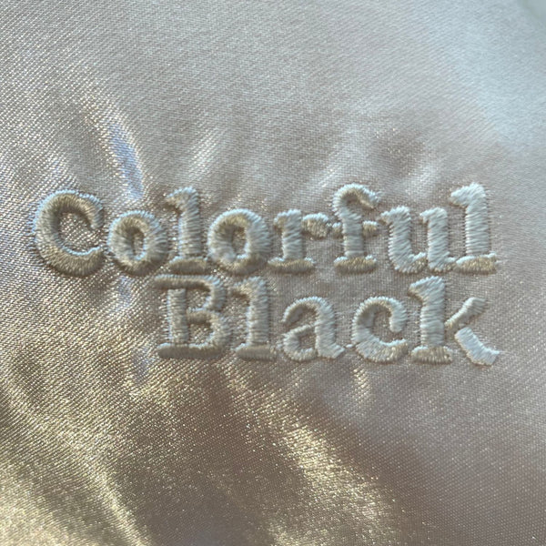 Colorful Black - Taie d'Oreiller en Satin - Rectangle (50 x 70cm)
