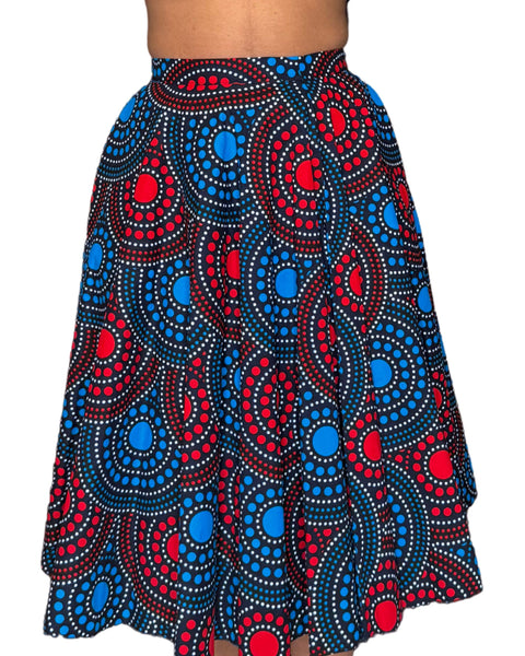 Colorful Black - Jupe midi Wax - Cosmic Dance