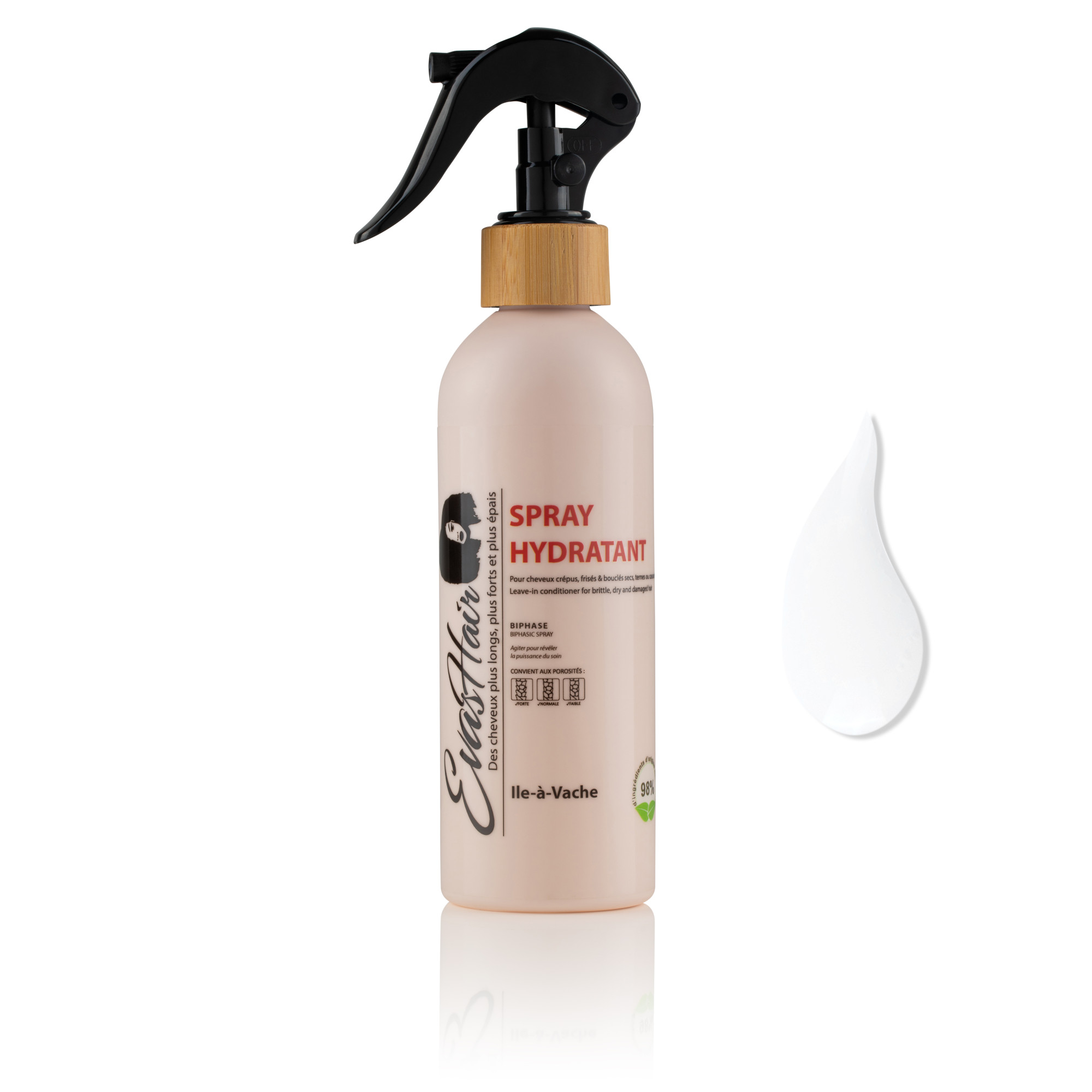 Evashair • Spray Hydratant • Île-à-Vache (leave-in léger)
