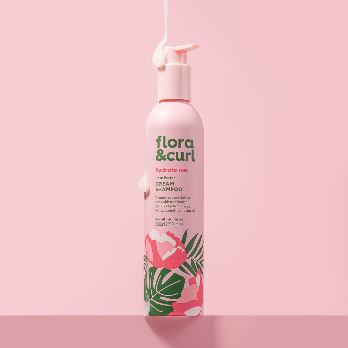 Flora & Curl - Organic Rose & Honey Cream Shampoo
