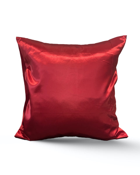 Colorful Black - Taie d'Oreiller en Satin - Carrée (65 x 65cm)