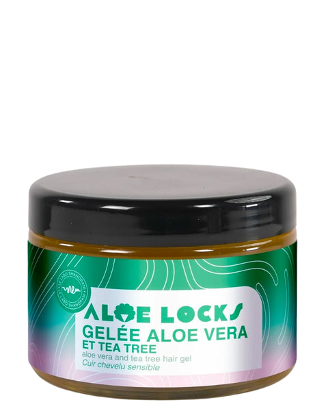 Multi-usage, la Gelée à l’Aloe Vera & Tea Tree de Shandrani peut être utilisée pour former les locks, définir des boucles avec un effet mouillé ou même pour hydrater