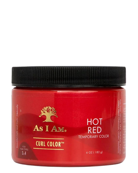 Curl Color est la gelée colorante et coiffante de la marque As I am. Temporaire, elle n'abîme pas vos cheveux. Hot Red est un rouge vraiment "caliente".