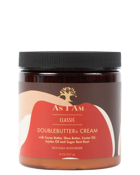 DoubleButter Cream est une crème hydratante riche, à utiliser au quotidien pour retrouver une hydratation optimale. À base de de karité, cacao, amande douce et coco.