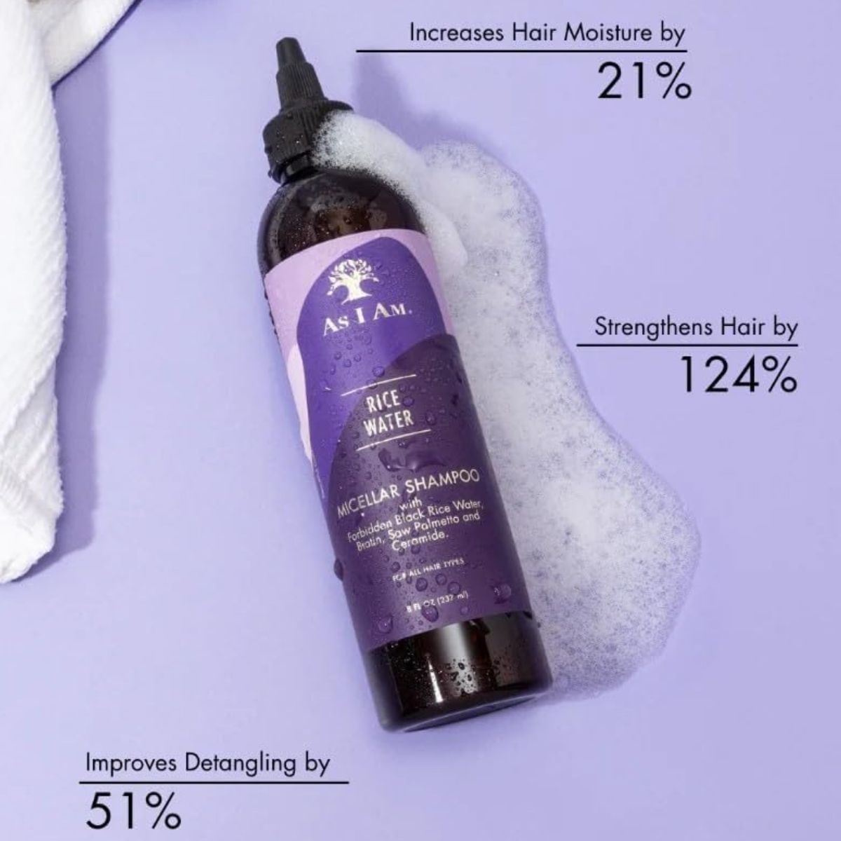 As I am • Rice Water • Micellar Shampoo - Colorful Black