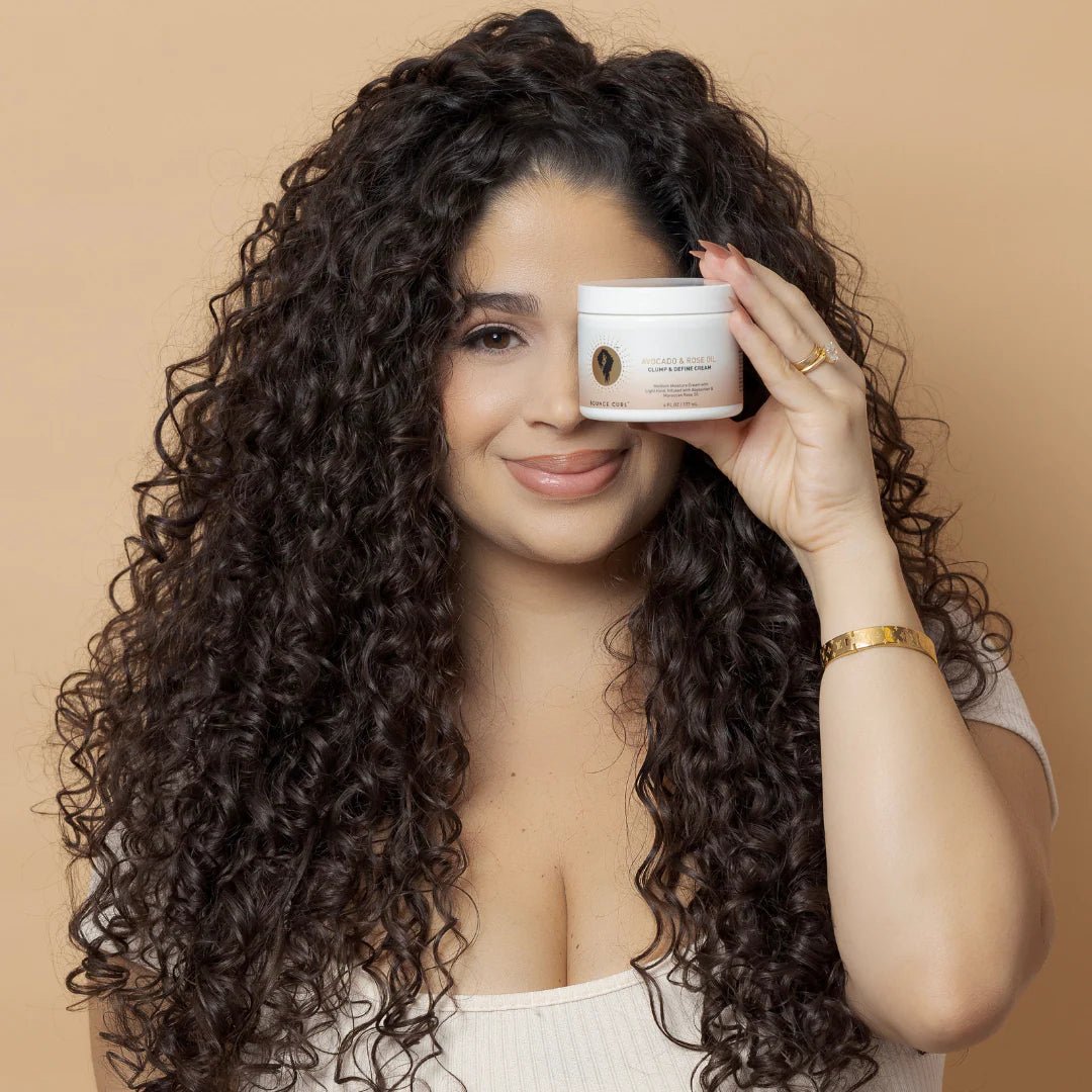 Bounce Curl • Avocado & Rose Oil Clump & Define Cream - Colorful Black