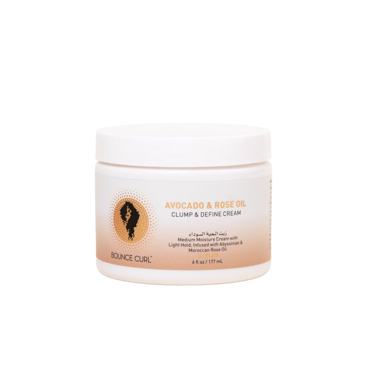 Bounce Curl • Avocado & Rose Oil Clump & Define Cream - Colorful Black