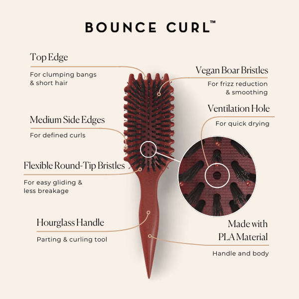Bounce Curl - Brosse Coiffante - Define EdgeLift Brush - Colorful Black