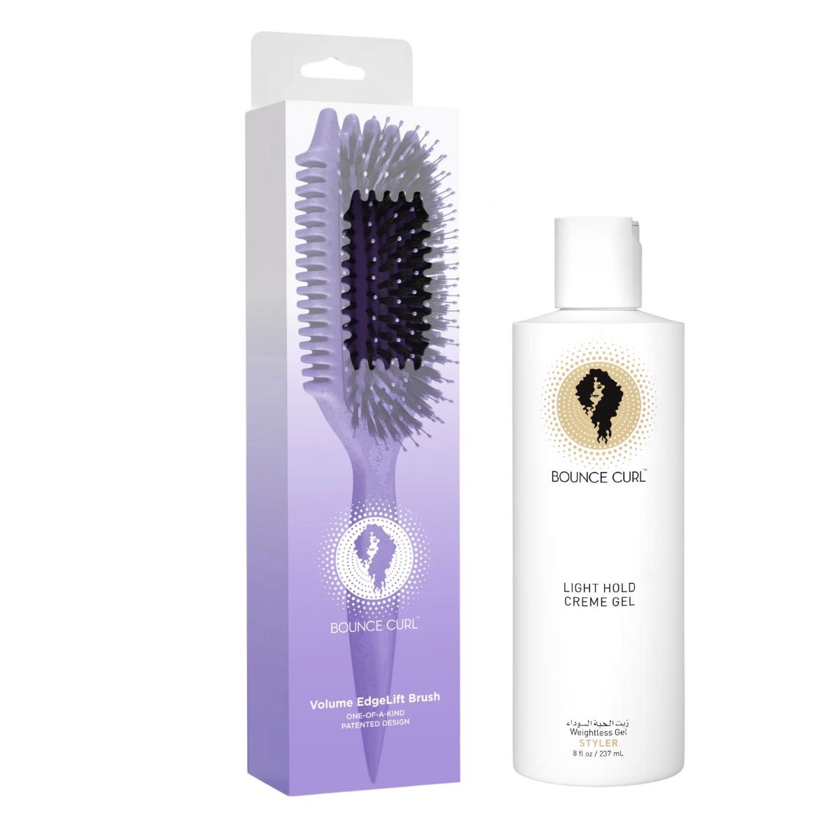 Bounce Curl • Volume EdgeLift Brush (Styling Brush) – Colorful Black