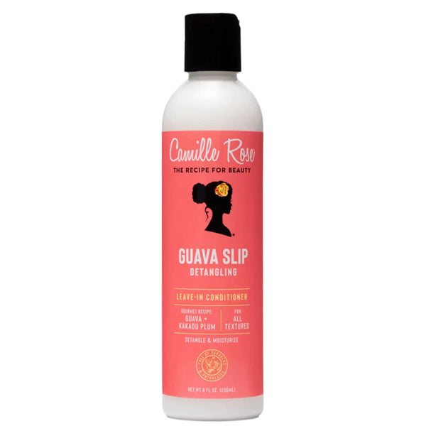 Guava Slip Leave-In Conditioner est un soin sans rinçage à la texture ultra-hydratante mais légère, formulé pour hydrater et protéger les cheveux au quotidien.