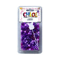Chloé - 200 Perles rondes pour cheveux - Mix de violet - Colorful Black