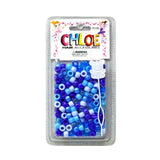 Coiffez votre enfant avec ces jolis accessoires. Ils sont parfaits sur cheveux tressés ou sur les vanilles. Contient un lot de 200 perles colorées de mix de bleu.
