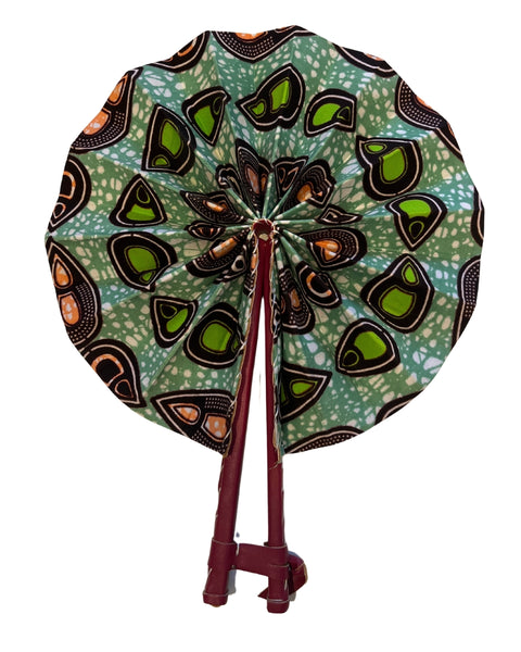 Colorful Black - Fan in Wax (model 4)