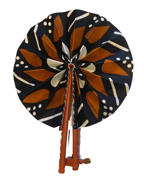 Colorful Black - Fan in Wax (model 12)