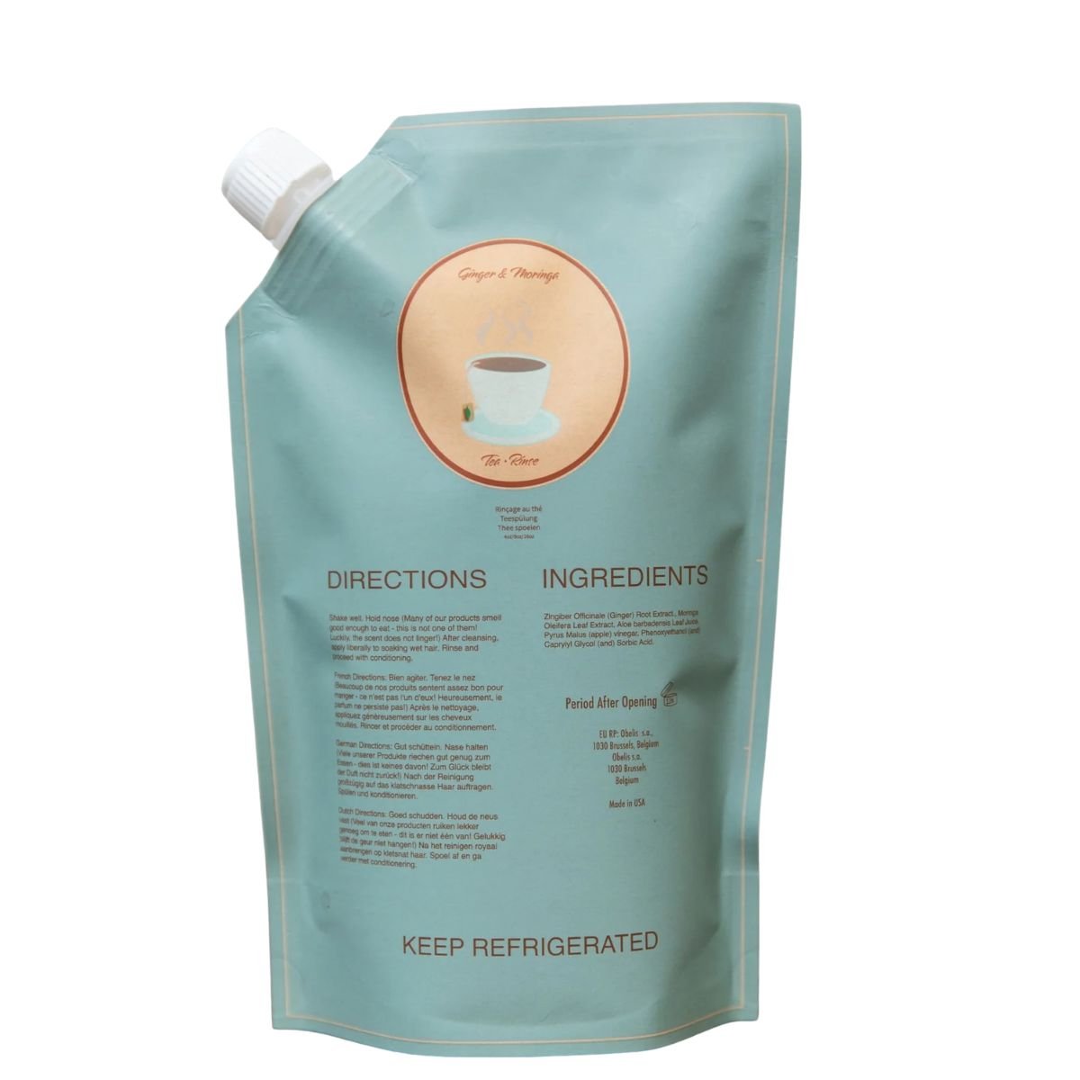 Rinçage Ecoslay à utiliser après le shampoing et avant le masque pour aider à rééquilibrer les cheveux texturés. Boutique à Paris ou livraison rapide en Europe.