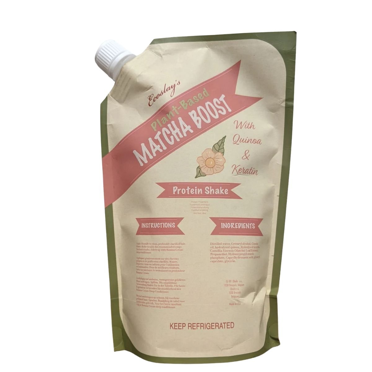 Traitement protéiné Ecoslay pour renforcer les cheveux bouclés, frisés et crépus avant un masque nourrissant. Boutique à Paris ou livraison rapide en Europe.