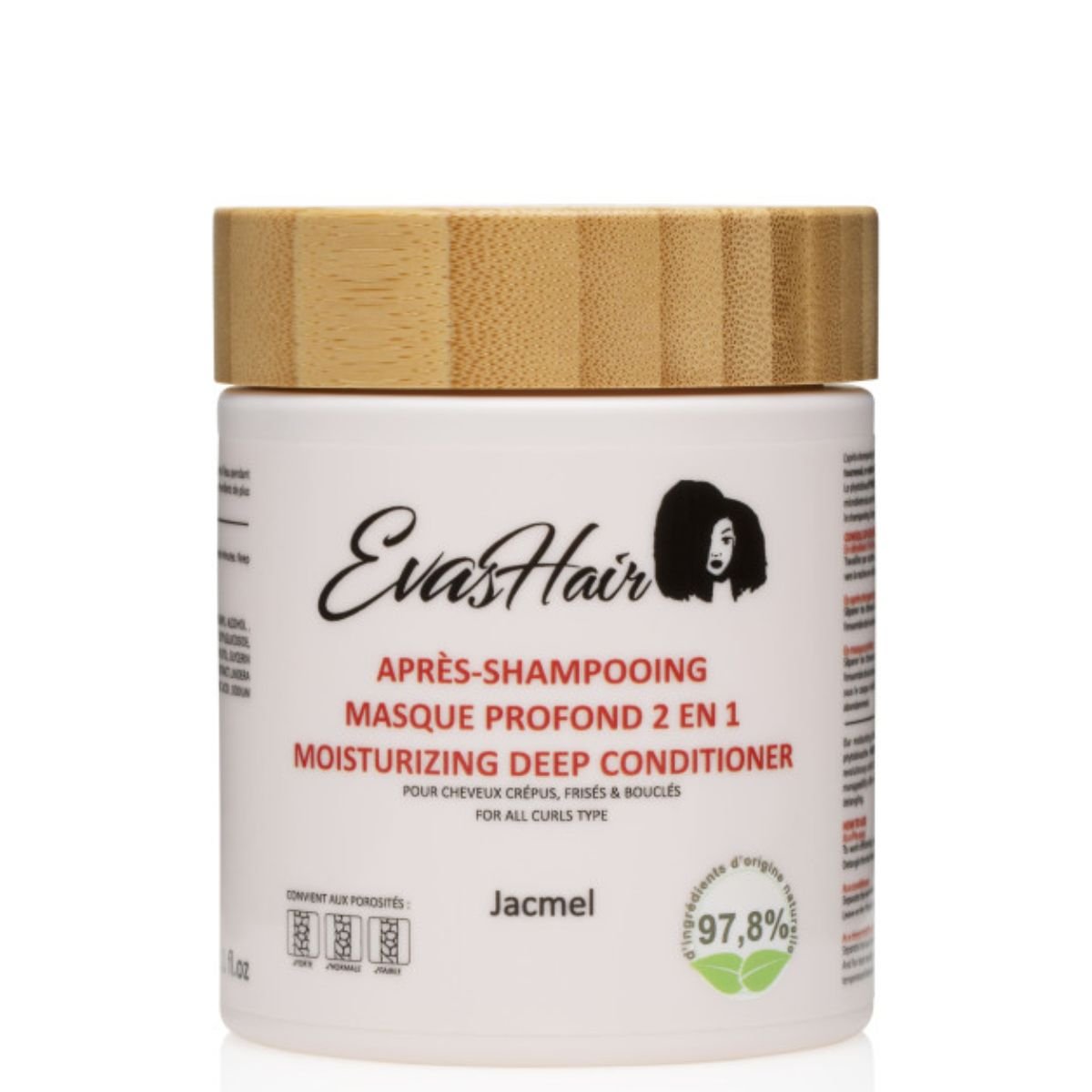EvasHair - Après - Shampoing / Masque Hydratant - Jacmel - Colorful Black