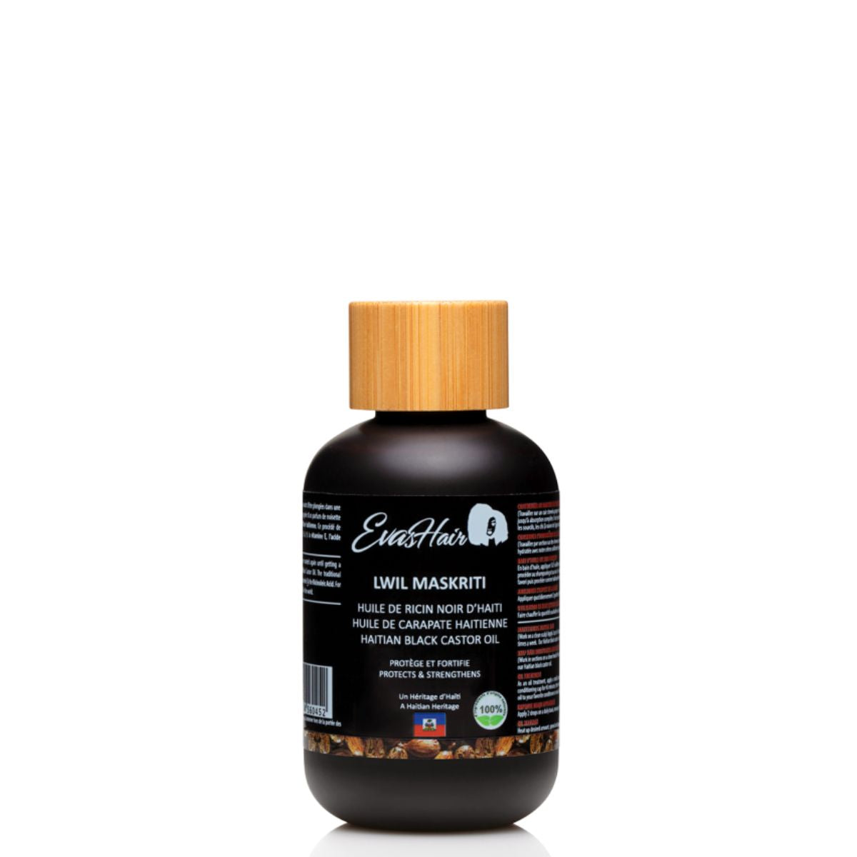 EvasHair - Lwil Maskriti - Haitian Black Castor Oil (multi-use)