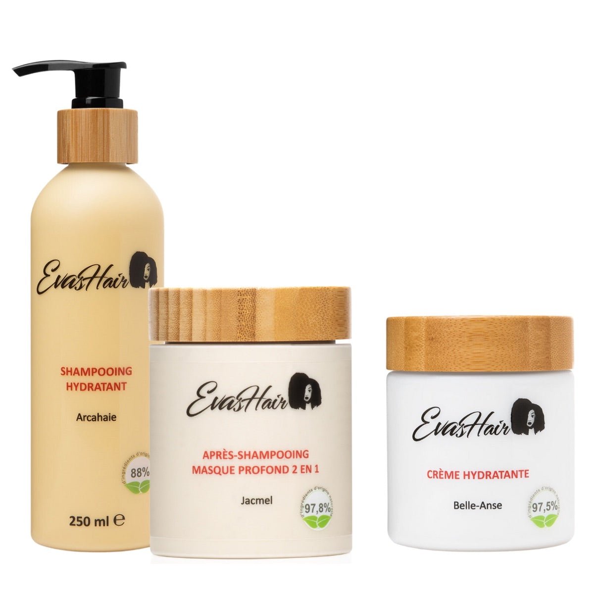 Evashair - PACK - Gamme Capillaire Hydratante - Colorful Black