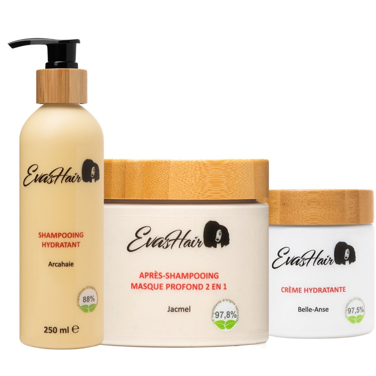 Evashair - PACK - Gamme Capillaire Hydratante - Colorful Black