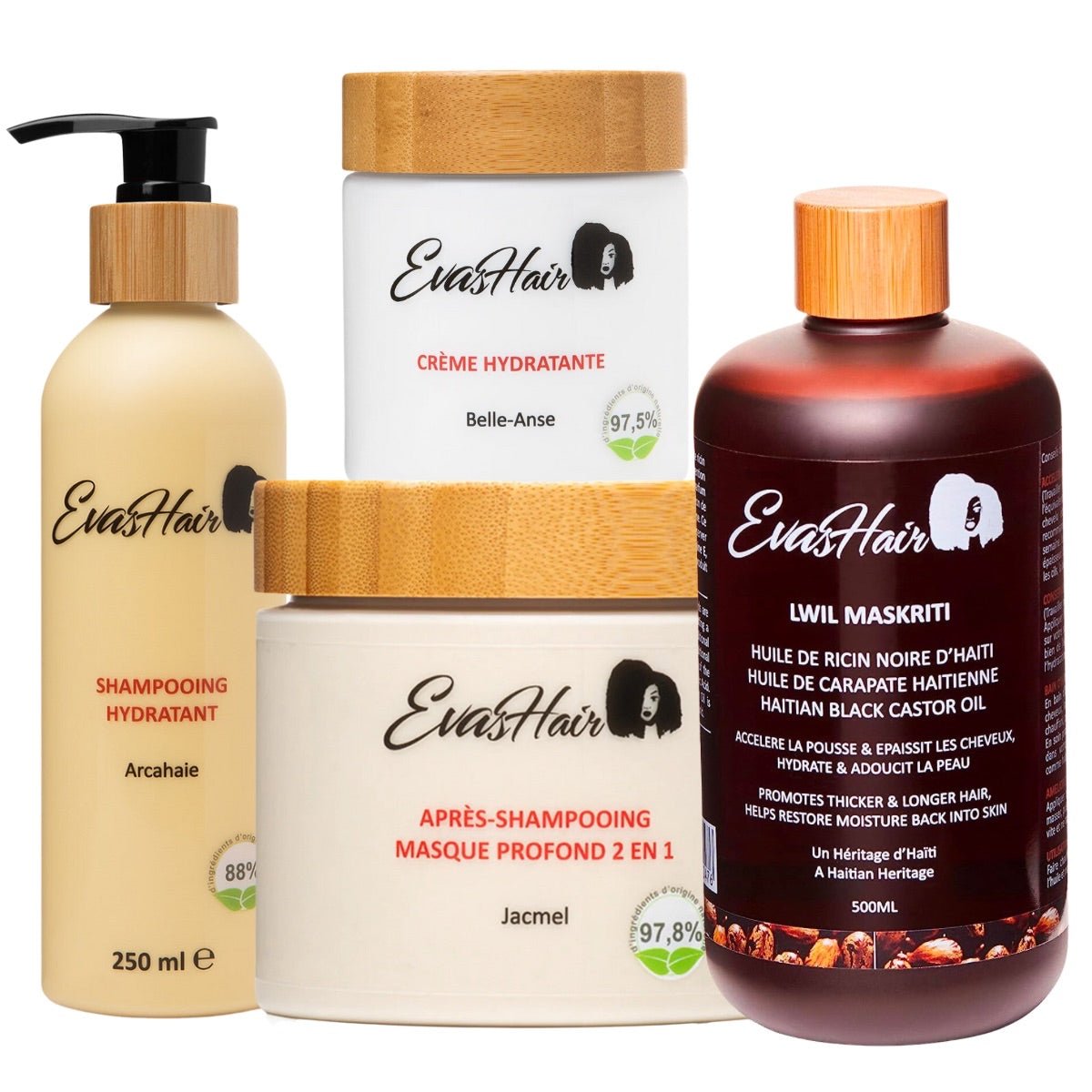 Evashair - PACK - Routine capillaire complète - Colorful Black