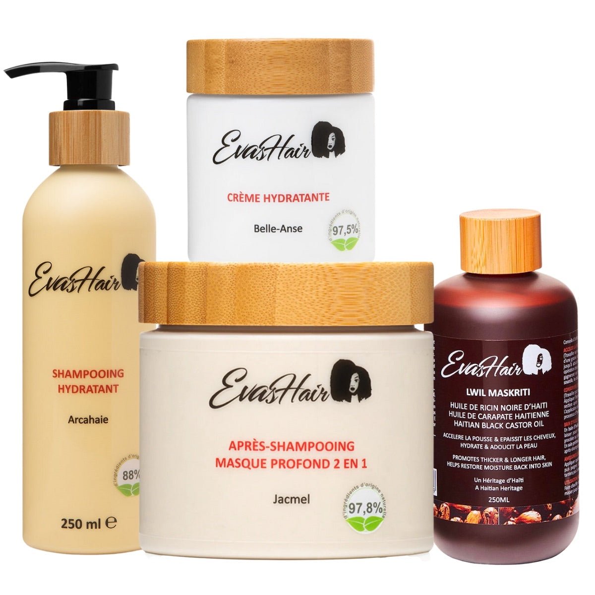 Evashair - PACK - Routine capillaire complète - Colorful Black