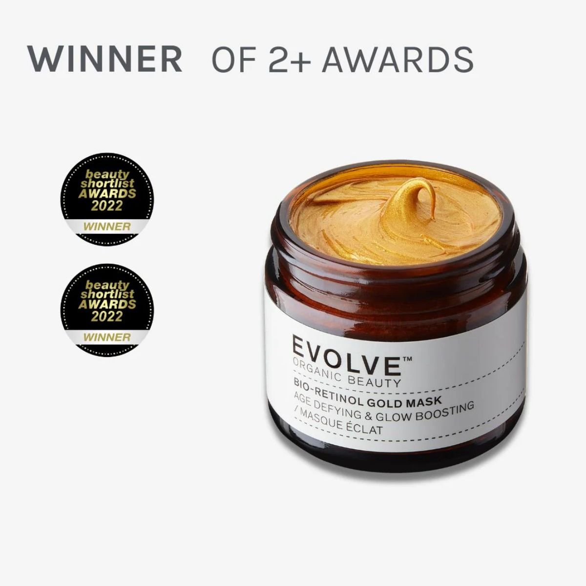 Evolve Organic Beauty • Bio - Retinol Gold Mask (masque éclat) - Colorful Black