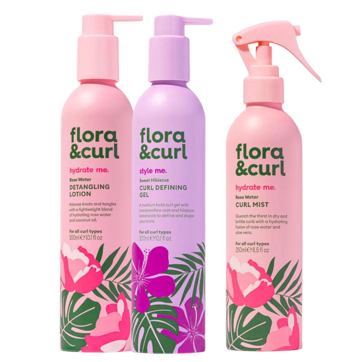 Flora &amp; Curl - Wash &amp; Go Basics PACK - 3 products