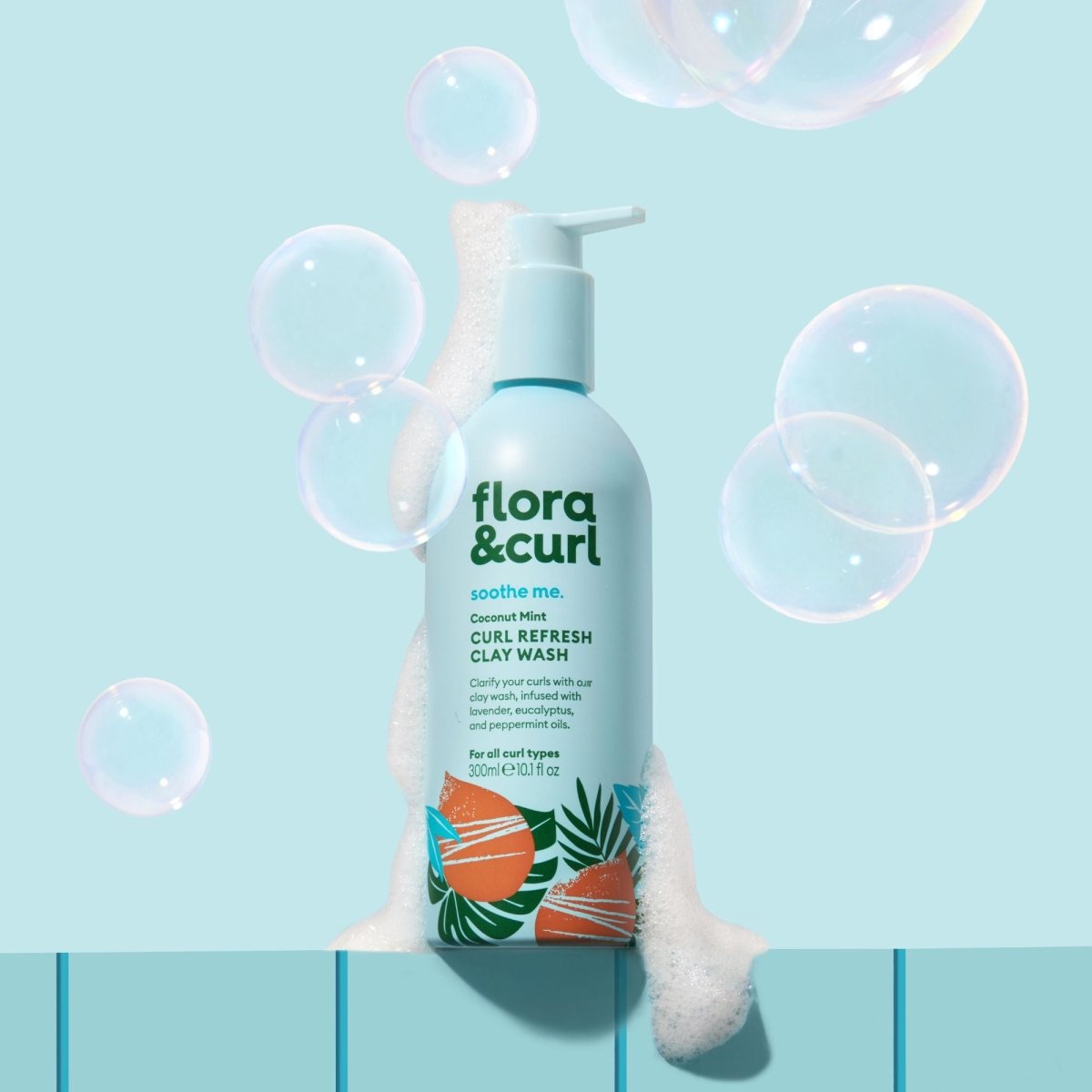 Flora & Curl - Soothe Me - Coconut Mint Curl Refresh Clay Wash (soin purifiant) - Colorful Black