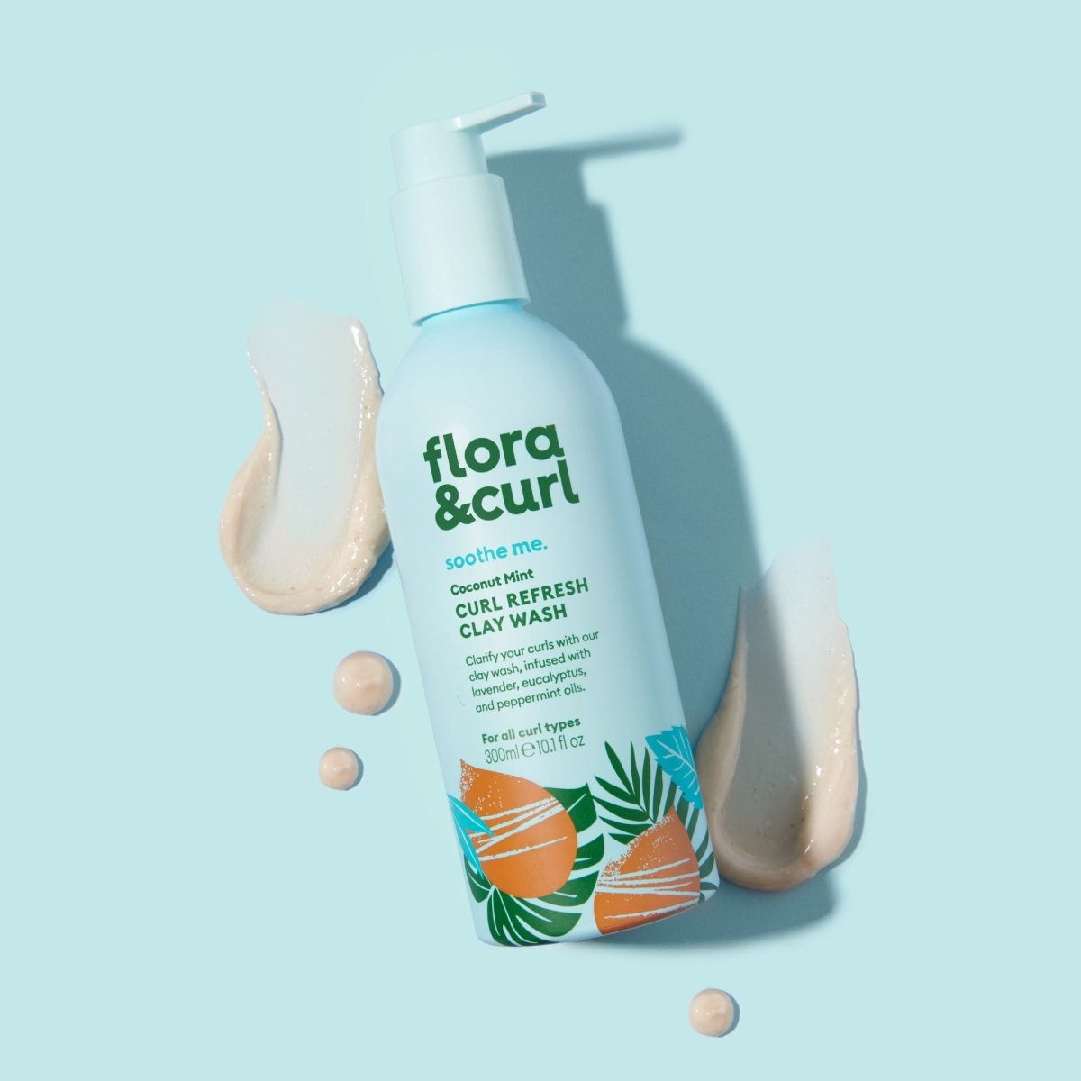 Flora & Curl - Soothe Me - Coconut Mint Curl Refresh Clay Wash (soin purifiant) - Colorful Black