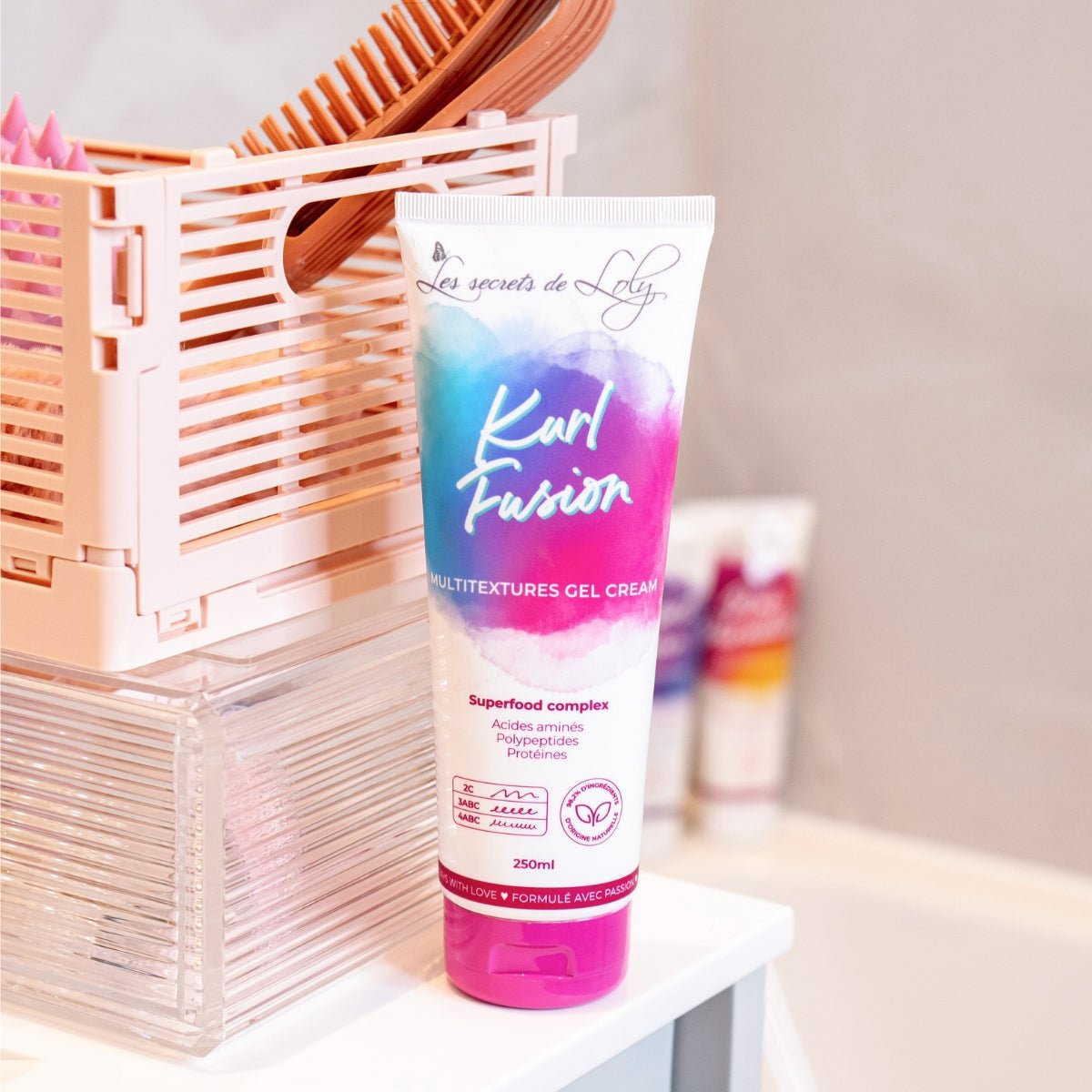 Les Secrets de Loly - Kurl Fusion (leave - in 3 - en - 1) - Colorful Black